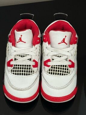 Jordan 4 Retro Fire Red Toddler Size 7C